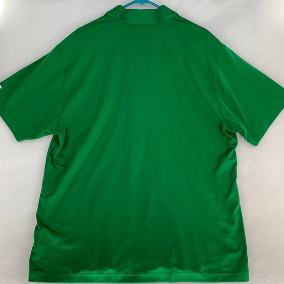 Men's Under Armour Green Notre Dame Fighting Irish Wordmark T2 Polo Size 2XL - Picture 2 of 15